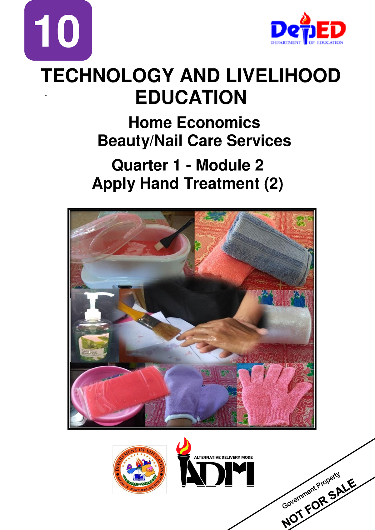 NAIL CARE 10 Module 2 - NOT Home Economics Beauty/Nail Care Services