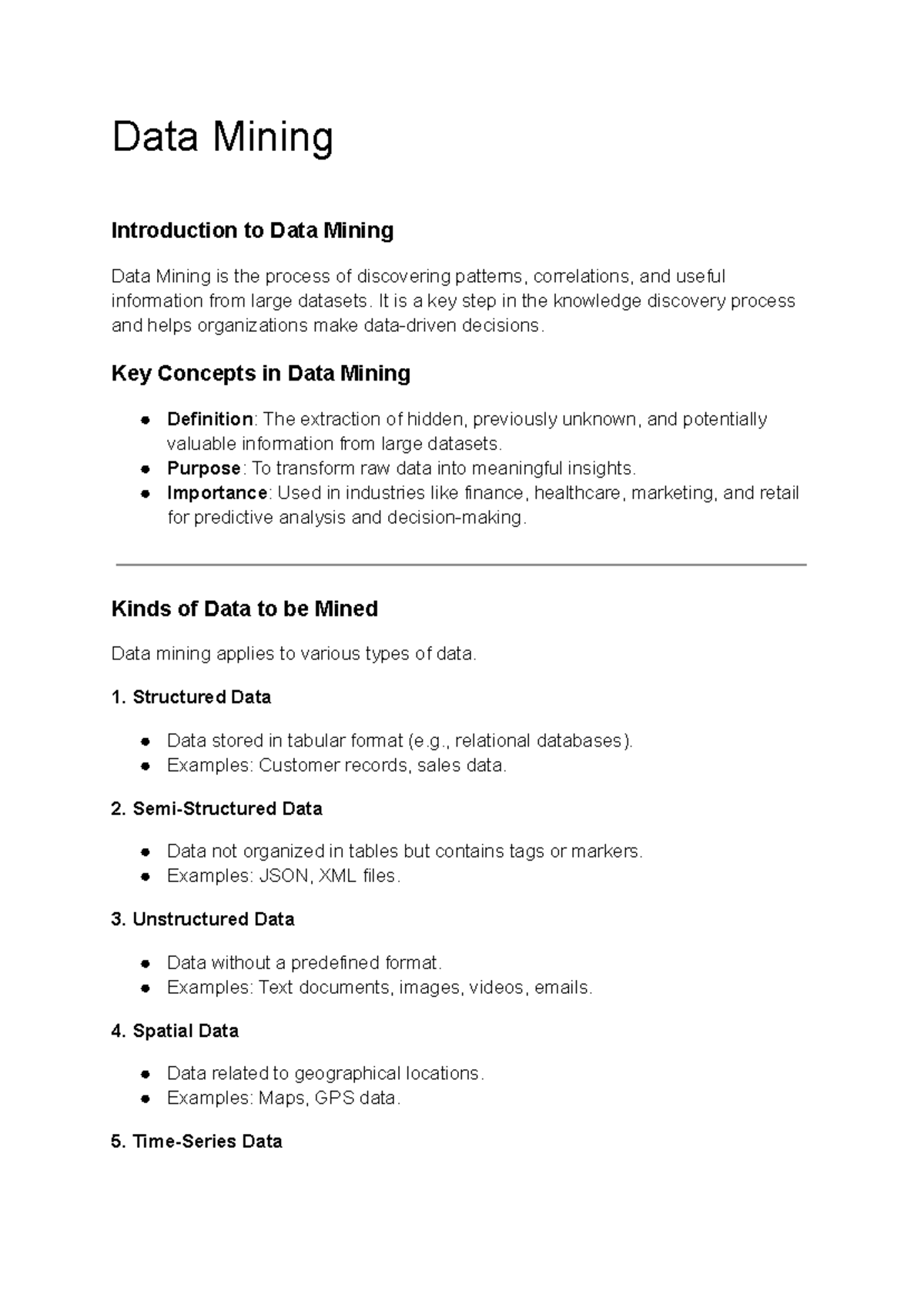 Data Warehousing and Mining - Data Mining Introduction to Data Mining ...