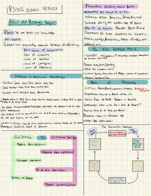 Brain notes - Biological PsychologyNeuroscience - brain and spinal cord ...