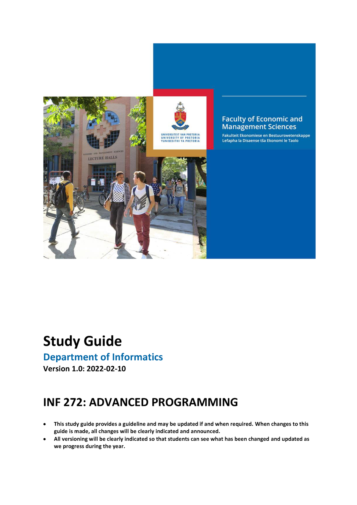 20220210 INF272 Study Guide V 1 - Study Guide Department of Informatics ...