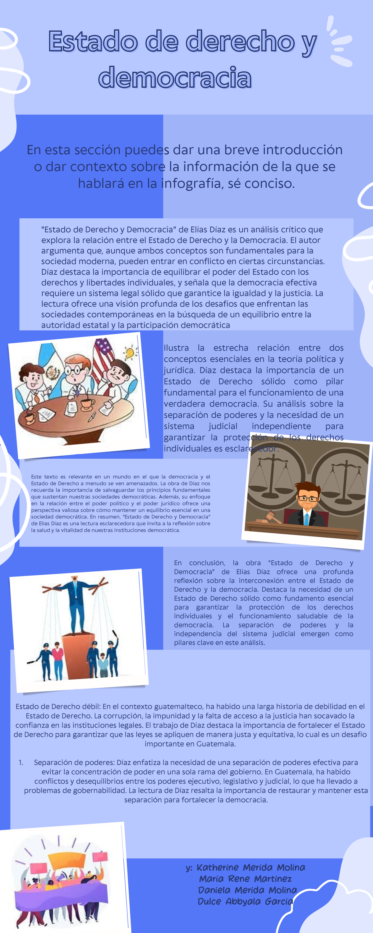 Infografía estado de derecho - Separación de poderes: Díaz enfatiza la ...