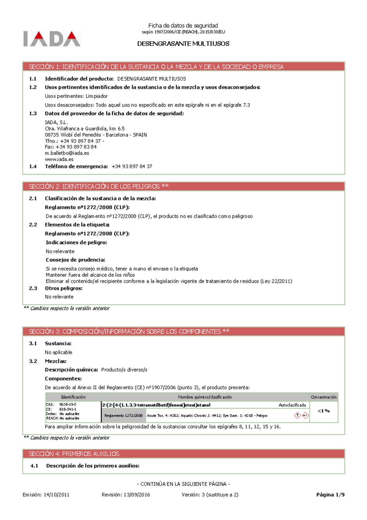 80754-80754 - kkol - DESENGRASANTE MULTIUSOS según 1907/2006/CE (REACH ...