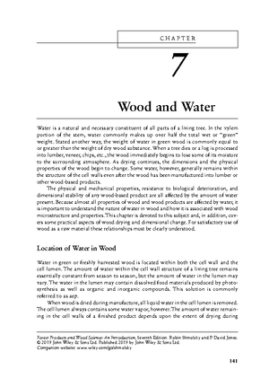 Forest Products and Wood Science An Introduction - Forest Products and ...