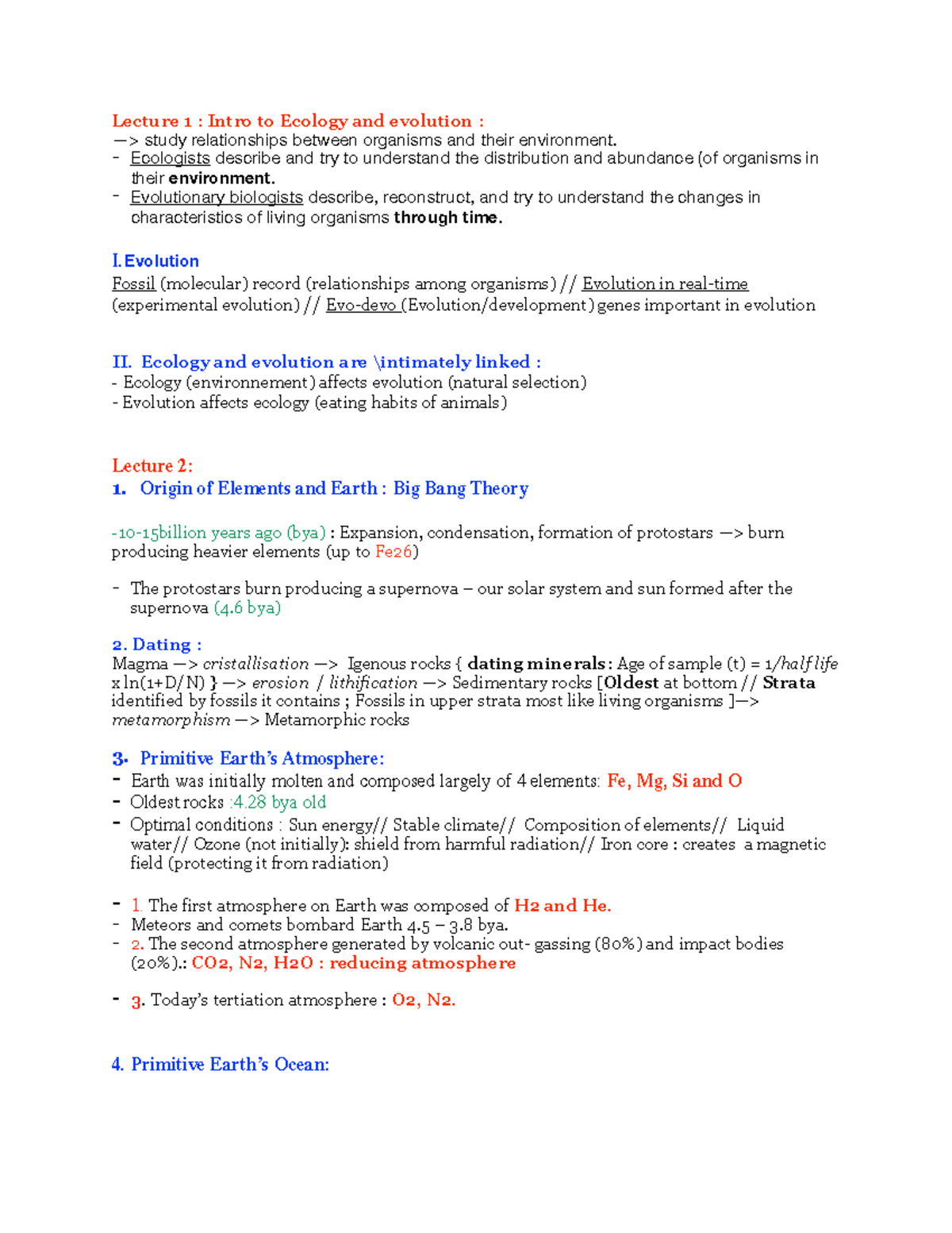 Lecture Notes(midterm Revision) 2-12 Biol 215 - Biol 215 - McGill - Studocu