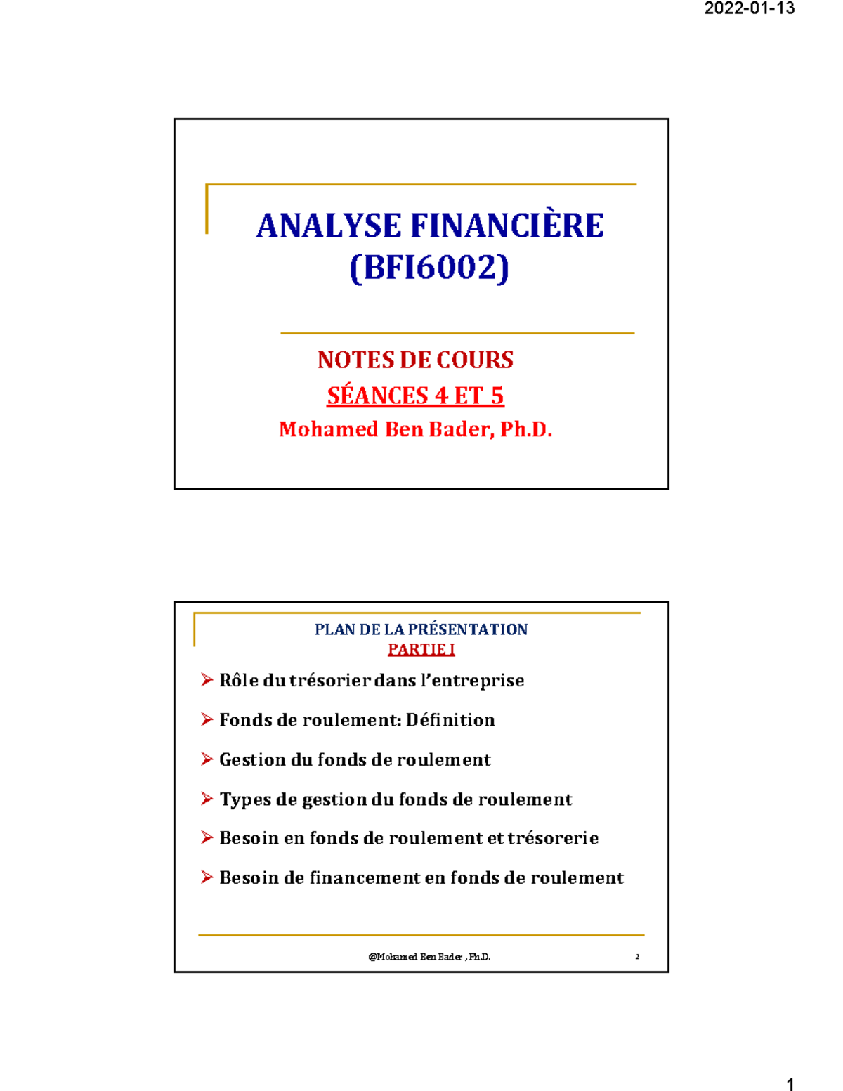 Notes De Cours-seances 7 Et 8 Aerhgavhegioanehtb Auig - ANALYSE ...