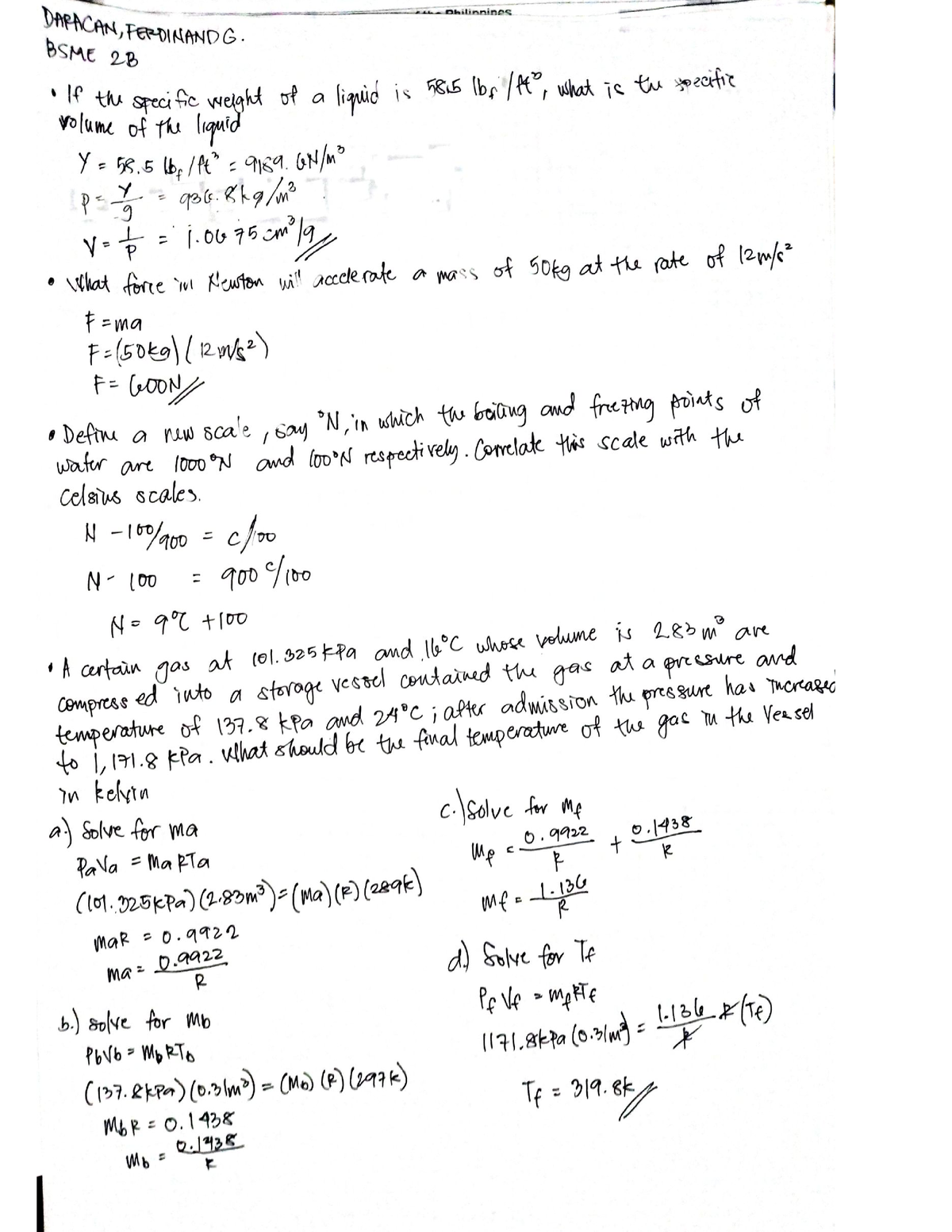 Thermodynamics 2 - Mechanical Engineering - Studocu