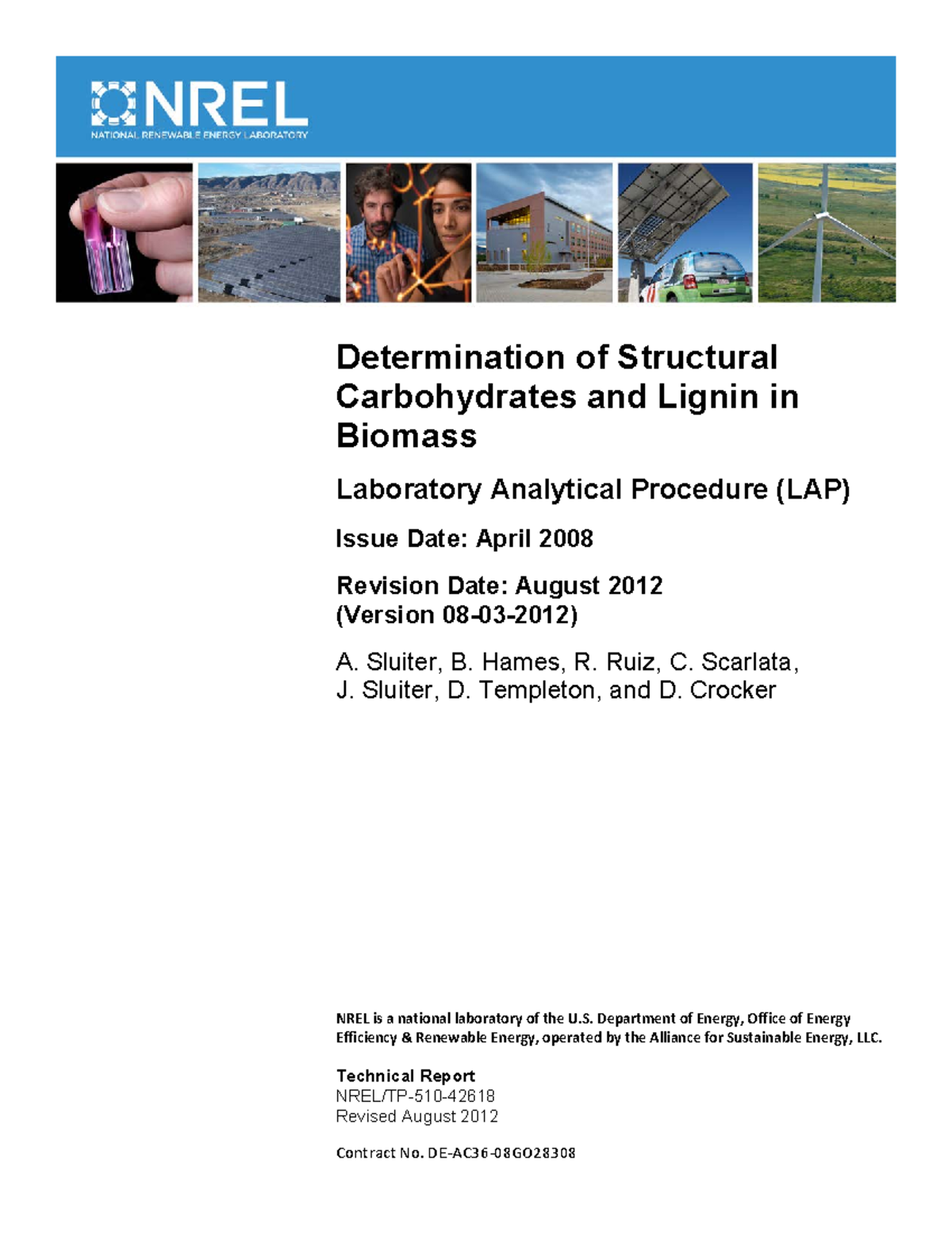 42618 Bsc Chemistry - NREL is a national laboratory of the U ...