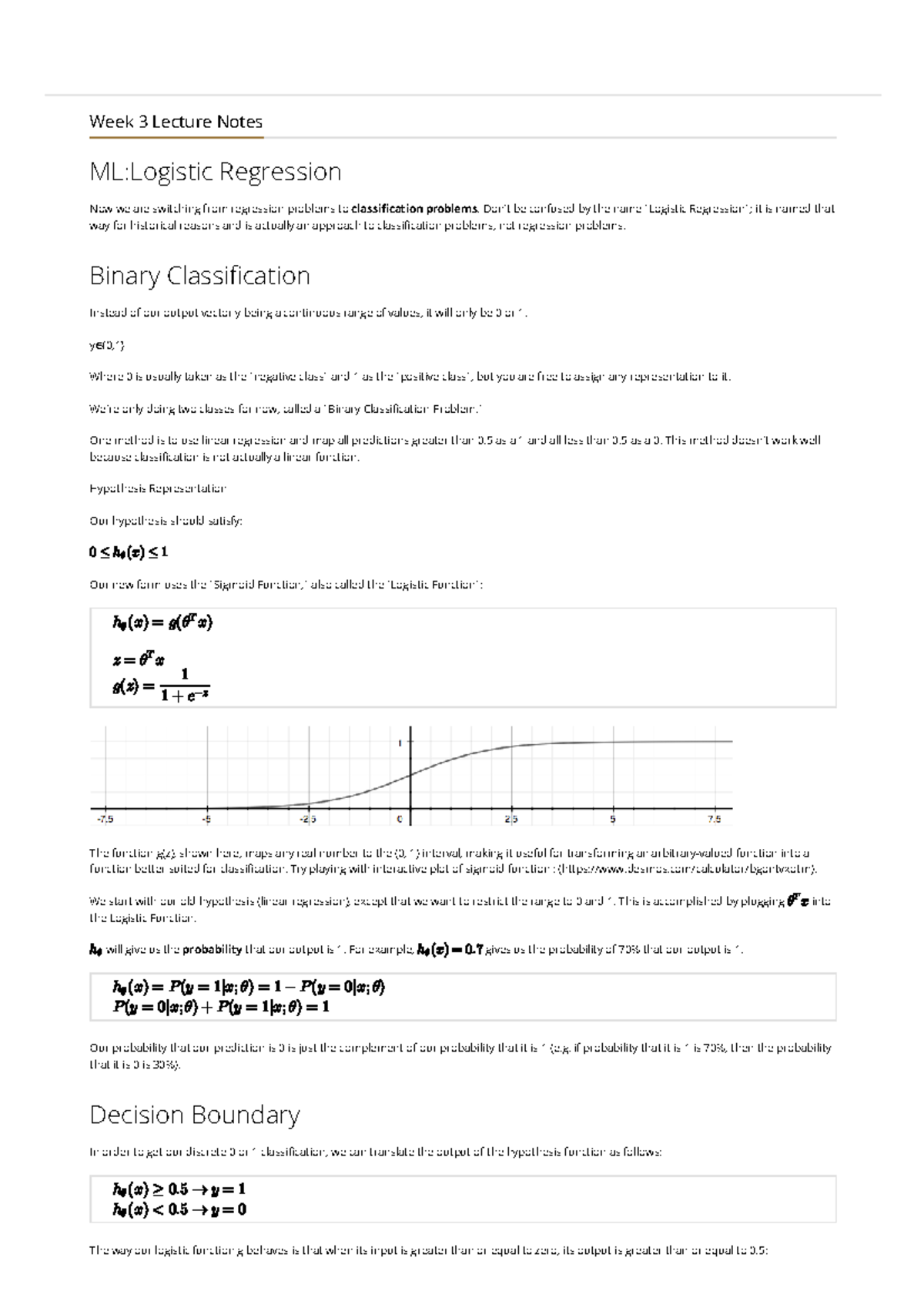 Notes 2 - foundation of ML - Advance MRI - Studocu