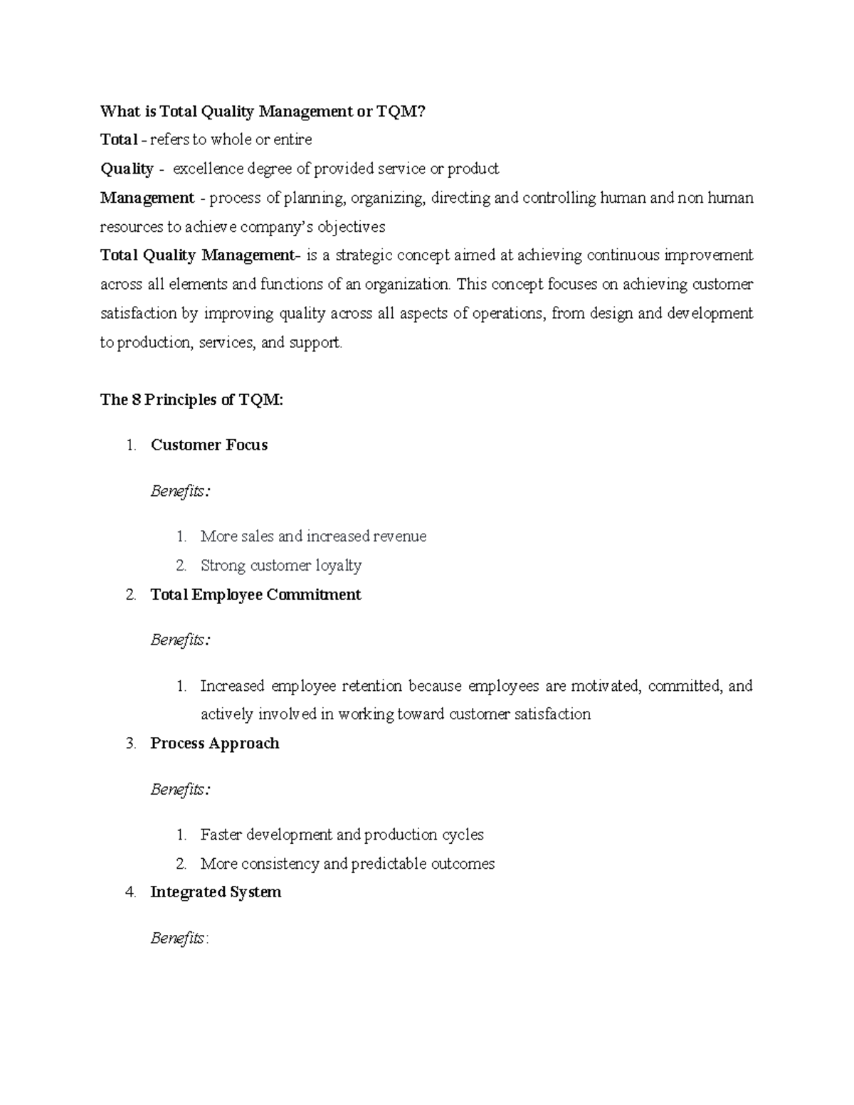 Group 6 - Introduction to TQM - What is Total Quality Management or TQM ...