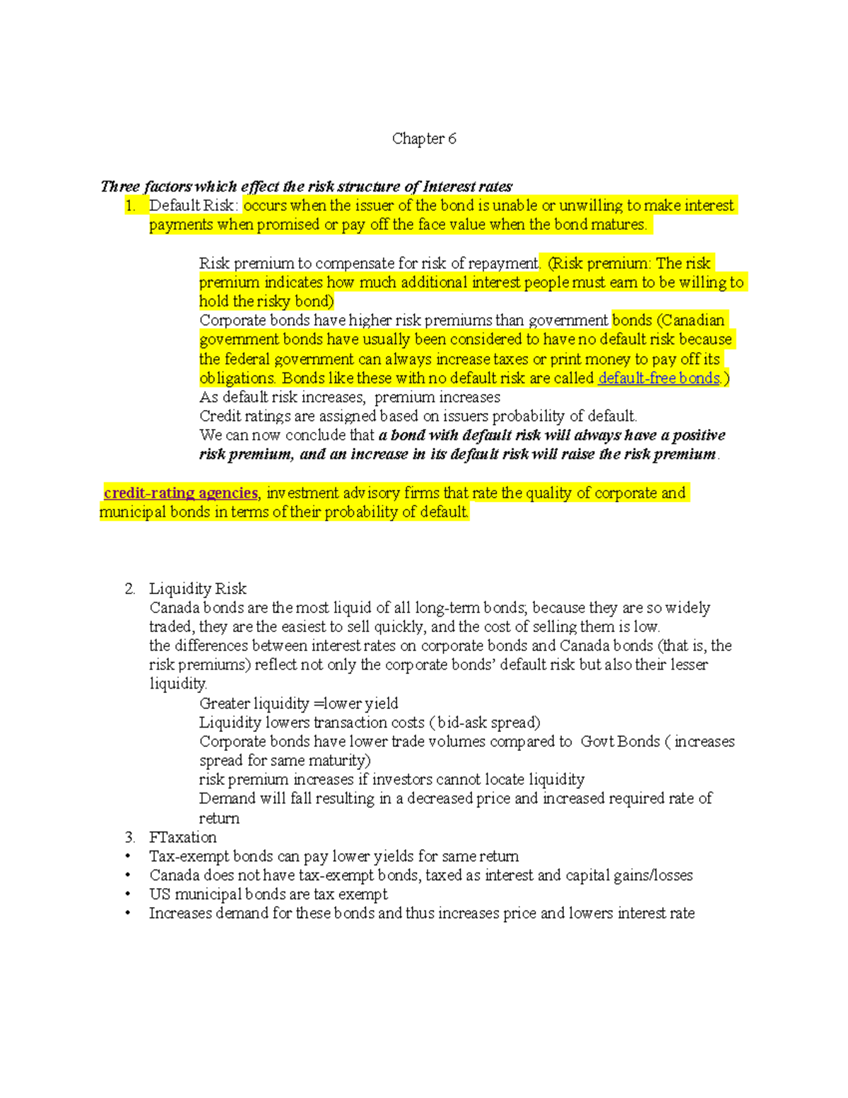 Chapter 6 - Lecture notes 6 - Chapter 6 Three factors which effect the ...