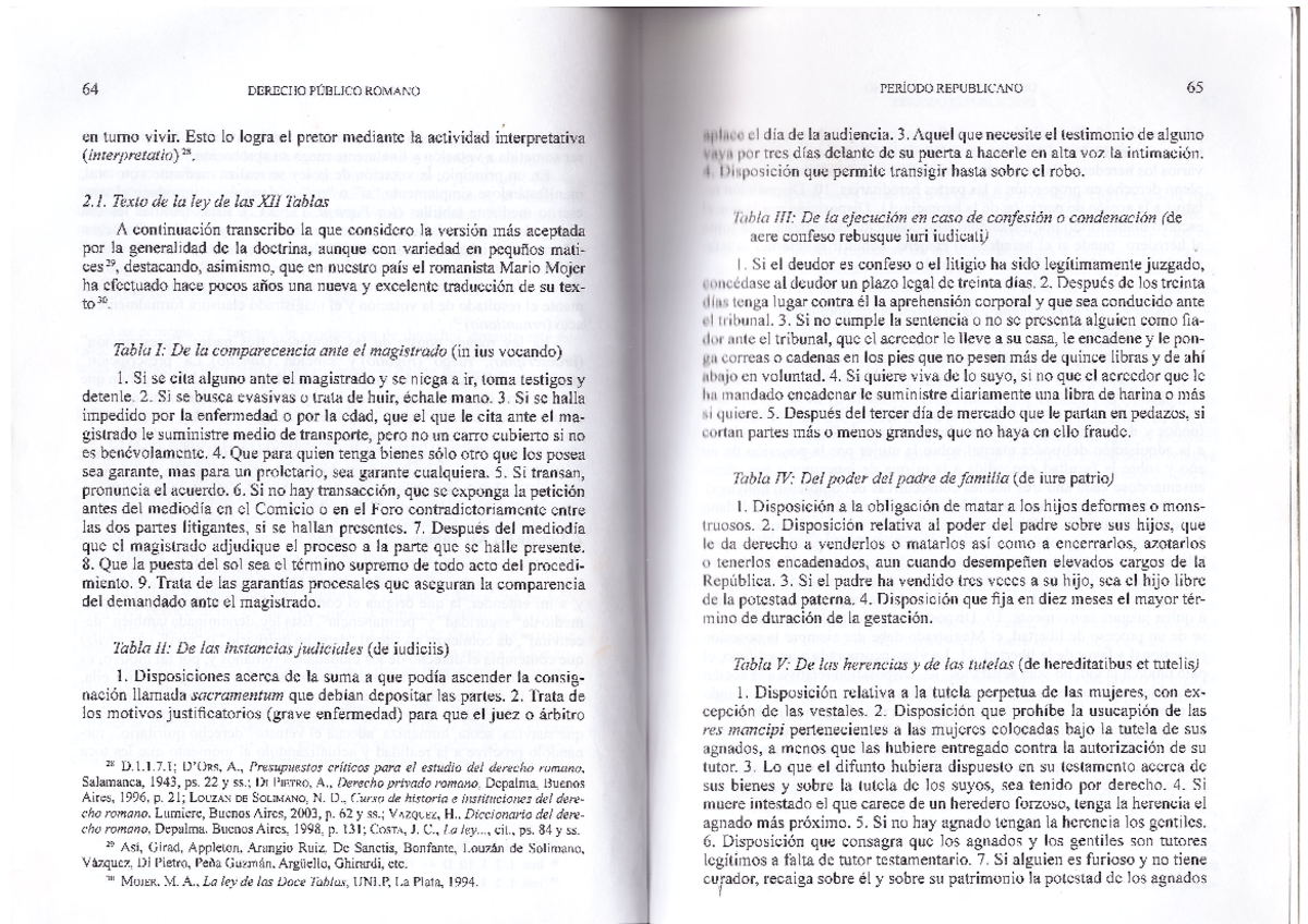 LEY XII Tablas Derecho romano Studocu