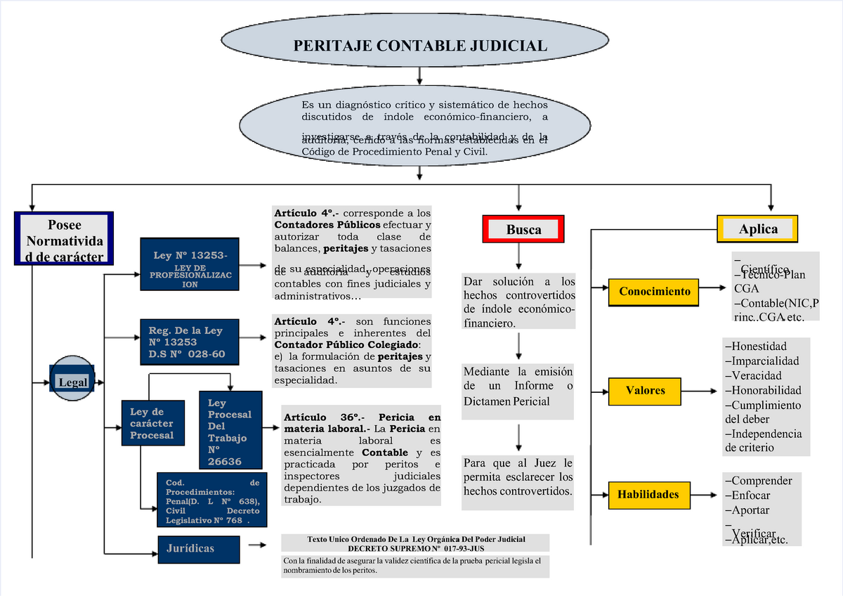 Pdf Mapa Conceptual Del Peritaje Contable 2016 Ii Per