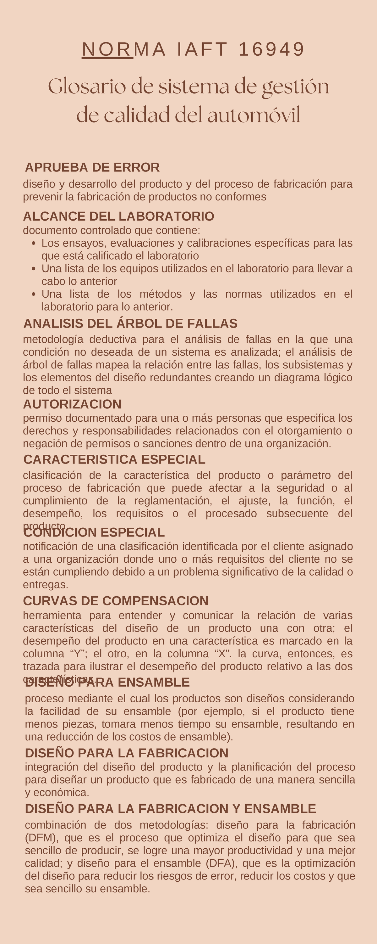 Glosario de norma IAFT 16949 -Gutierrez ramos dianakatherine - ALCANCE ...