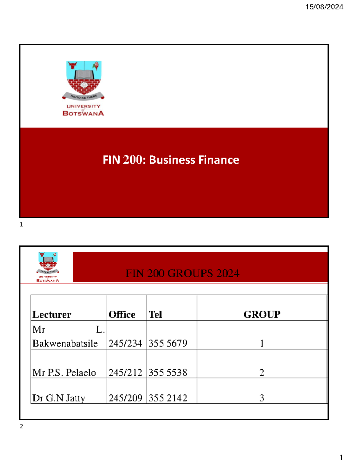 FIN 200 Notes as at 14-06-24 - FIN 200 : Business Finance FIN 200 ...