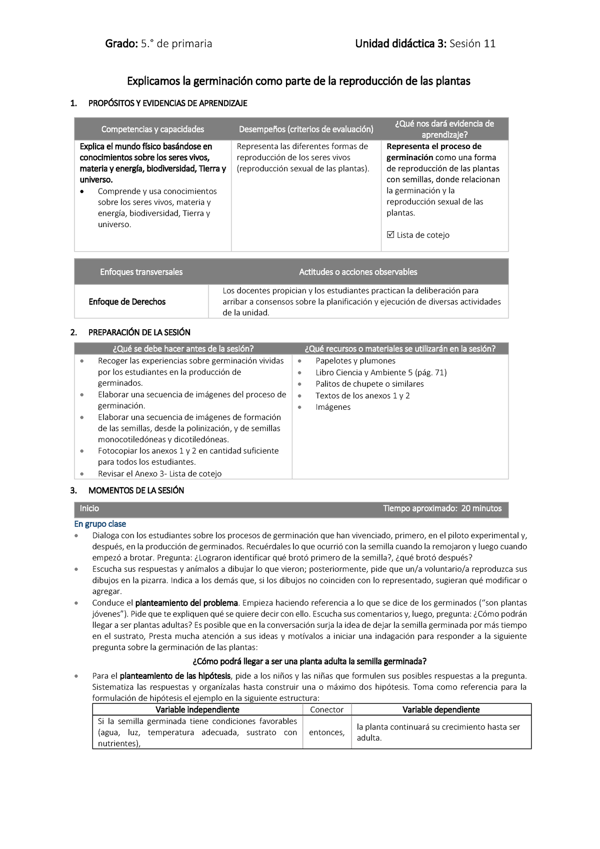 Germinación COMO Reproduccion DE LAS Plantas - Grado: 5.∞ De Primaria ...