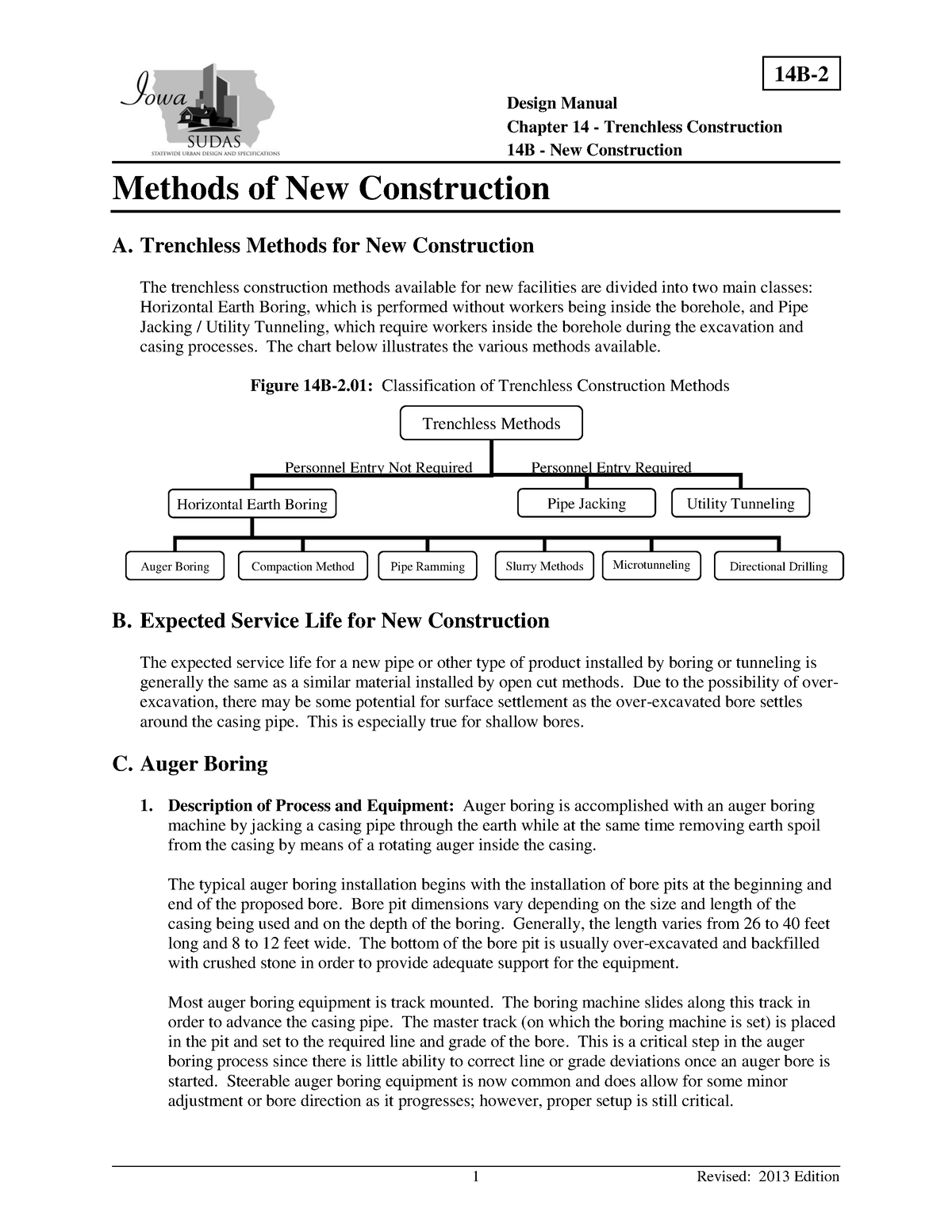 14B-2 - Civil - 14 B- 2 Design Manual Chapter 14 - Trenchless ...