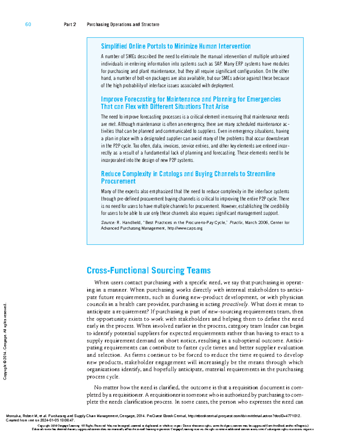 Purchasing and Supply Chain Management - (Pg 92-92) - 60 Part 2 ...