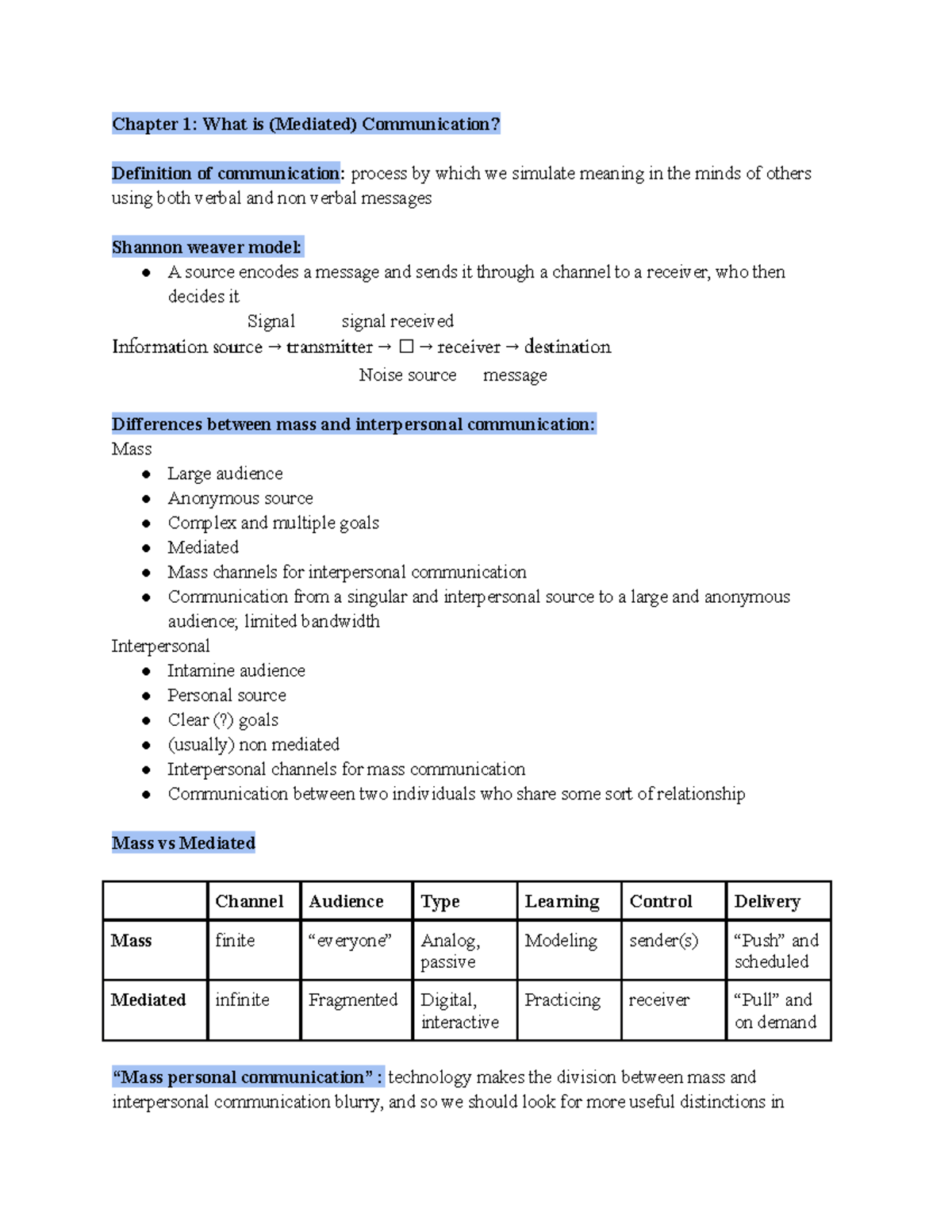 cmi-2310-exam-1-exam-1-study-guide-chapter-1-what-is-mediated