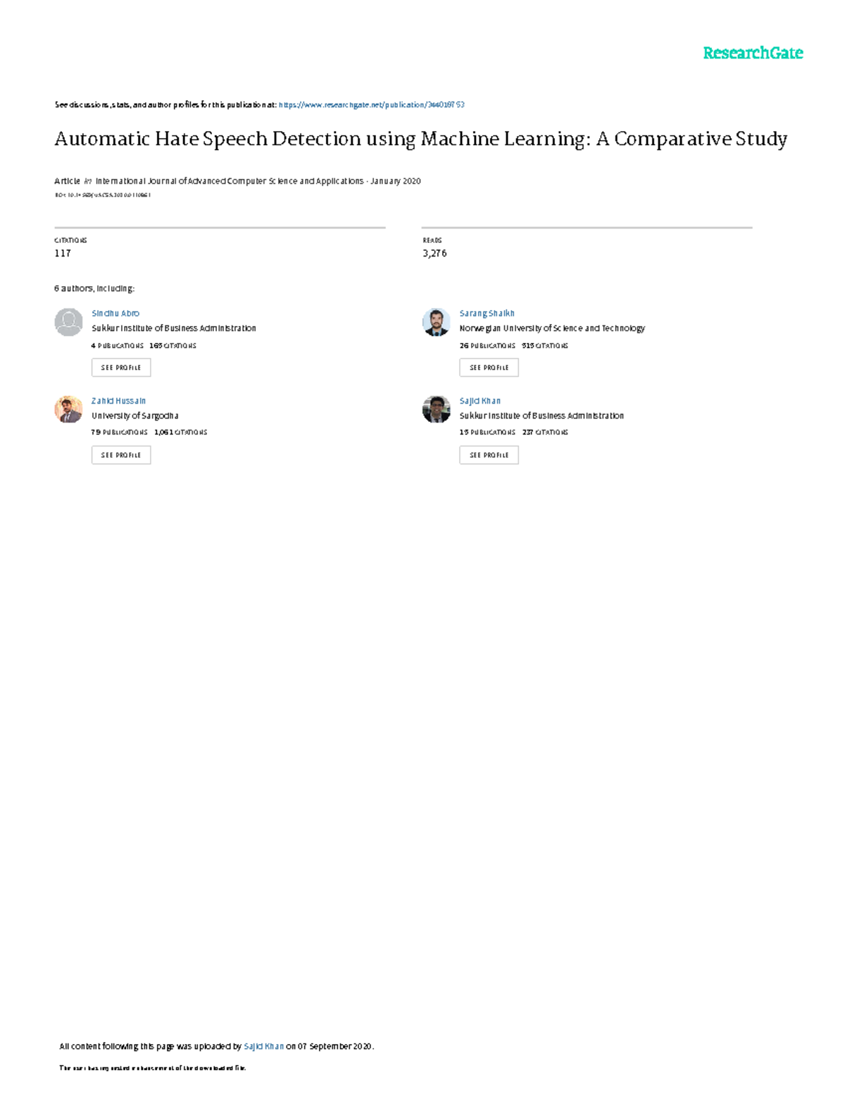 Automatic Hate Speech Detection using Machine Lear - See discussions ...