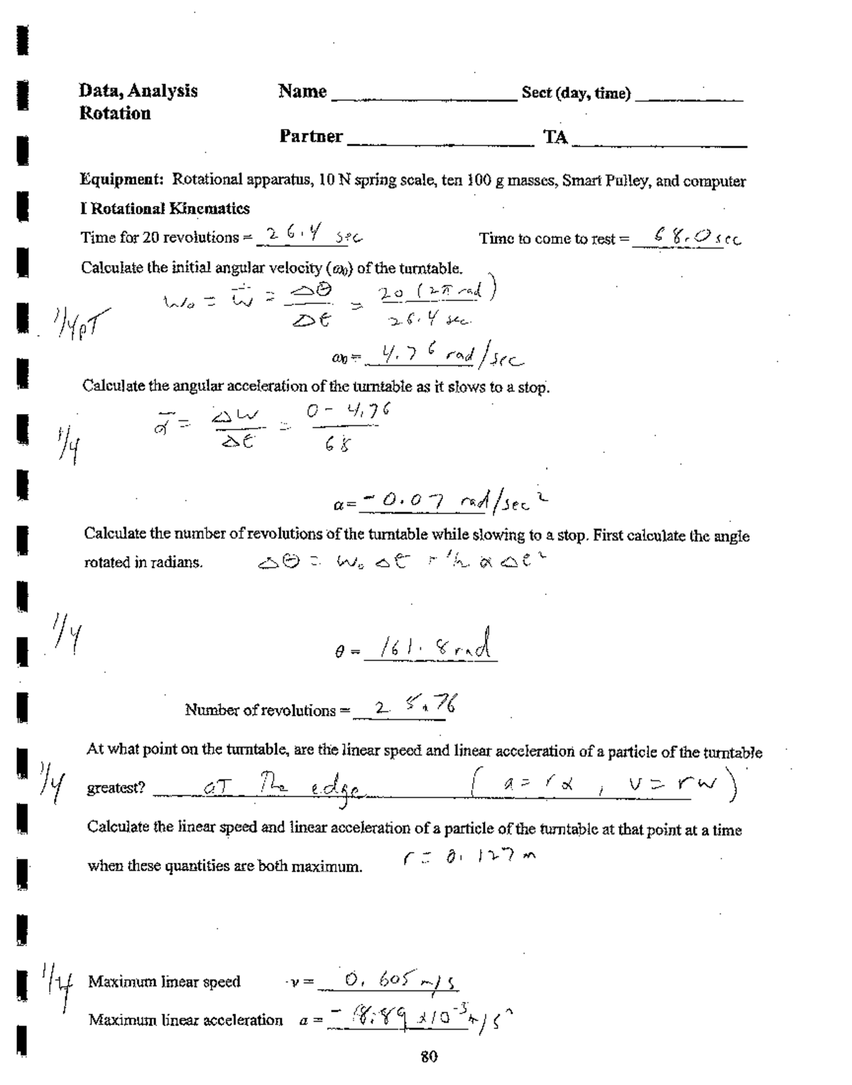 Rotation key - PHYS 253 - Studocu