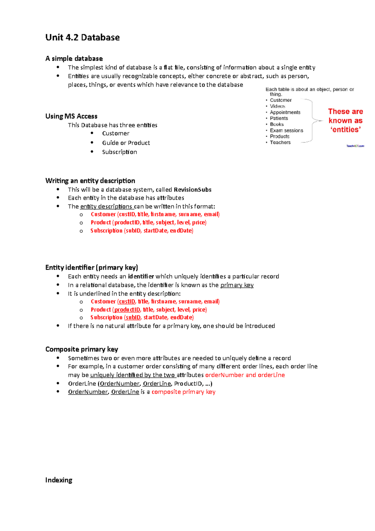 Database of computer systems. - A simple database The simplest kind of ...