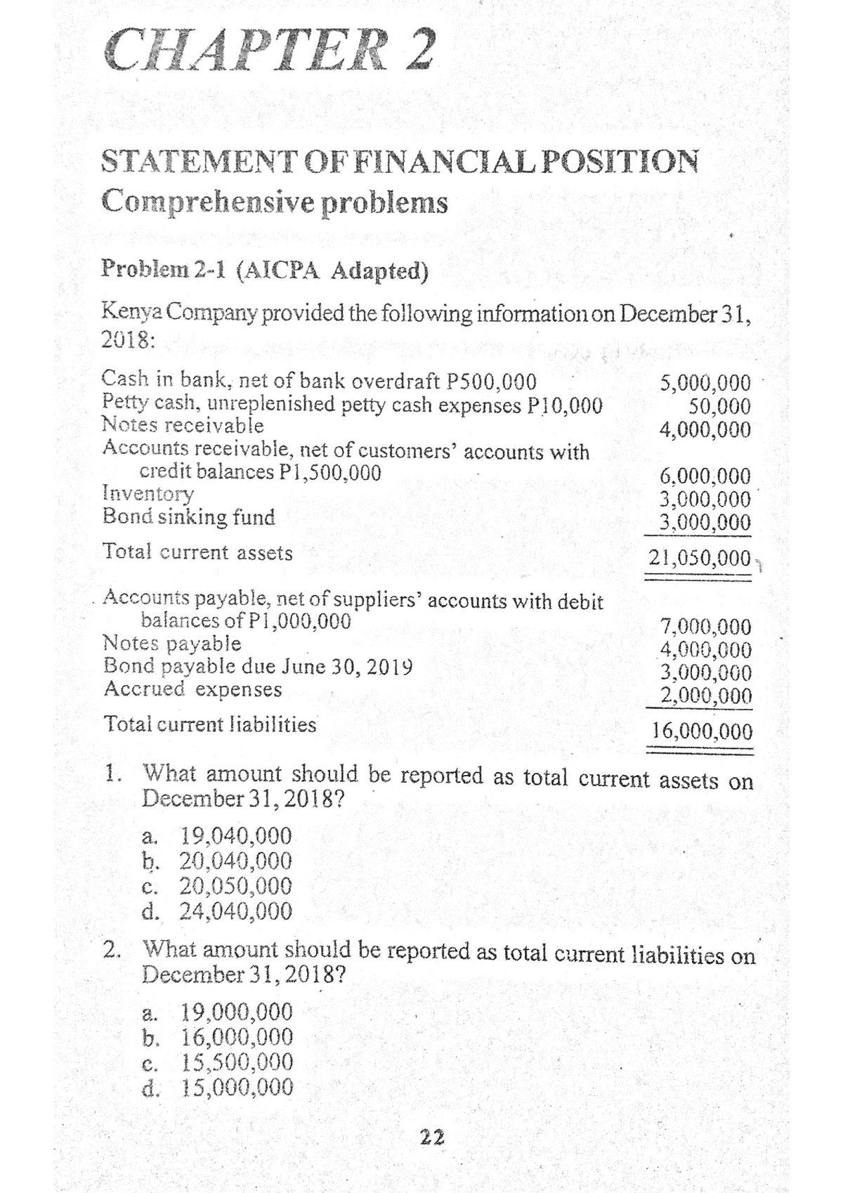 Chapter 2 - Accountancy - Studocu