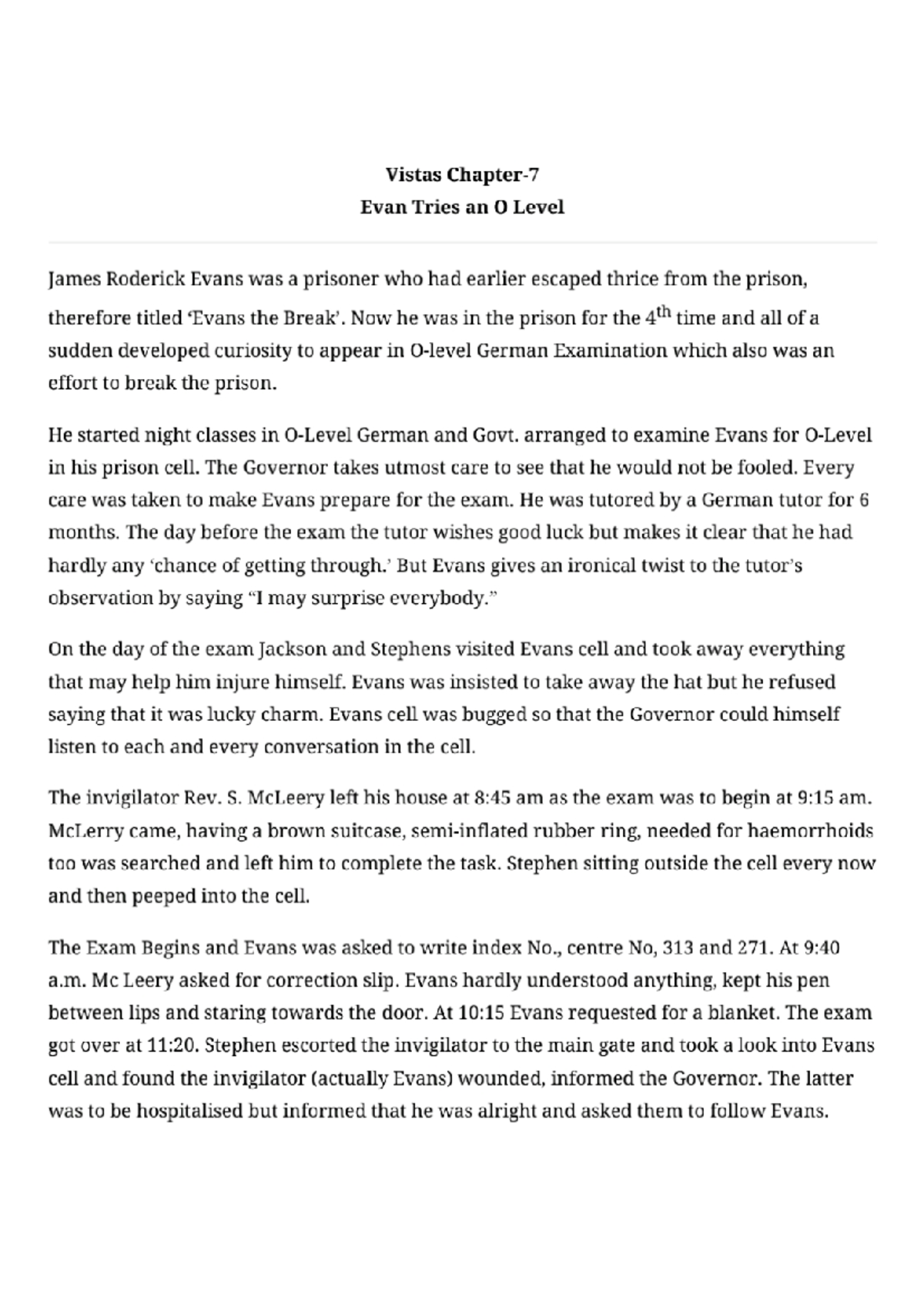 Evan - Revision notes - English Language Teaching - Studocu