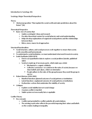 Gender Chapter 1 - Lecture notes 3 - Gender Chapter 1: Introduction ...
