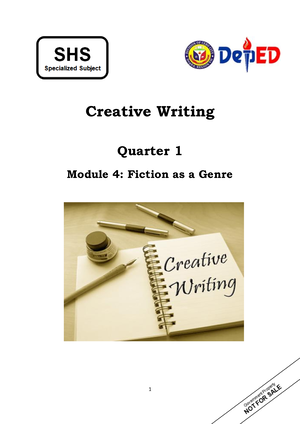 creative writing quarter 1 module 1 pdf