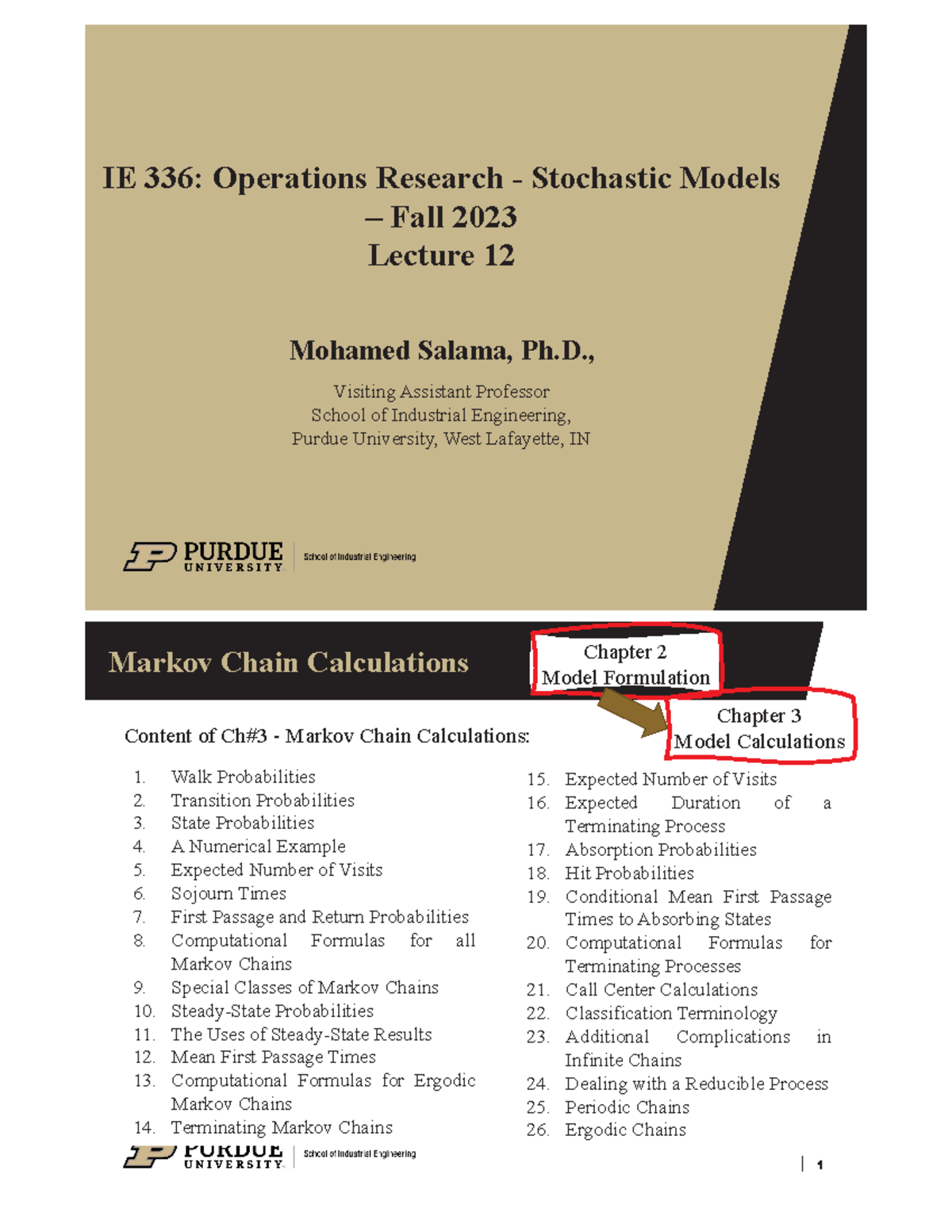 IE-336 Ch3 - Lec12 - IE 336 - IE 336: Operations Research - Stochastic ...