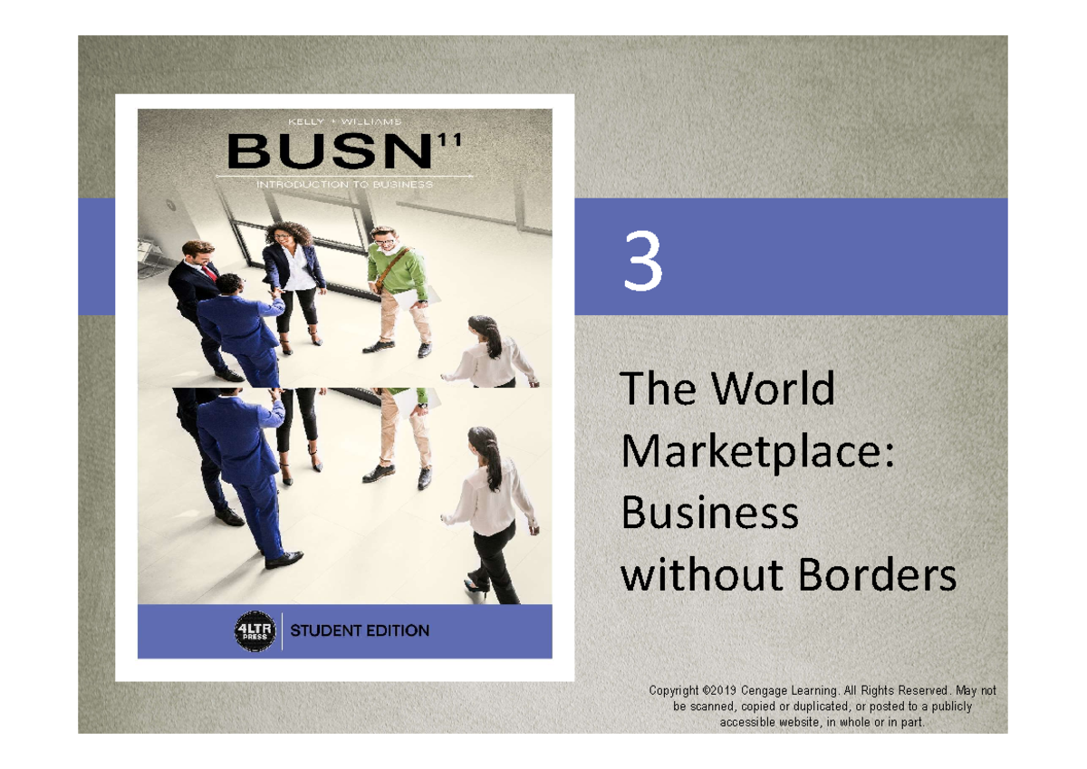 chapter 03 assignment the world marketplace business without borders