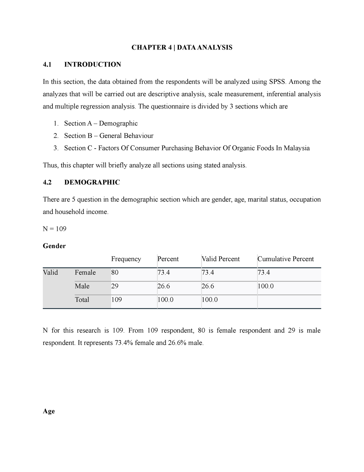 Chapter 4 - Copy - CHAPTER 4 | DATA ANALYSIS 4 INTRODUCTION In This ...