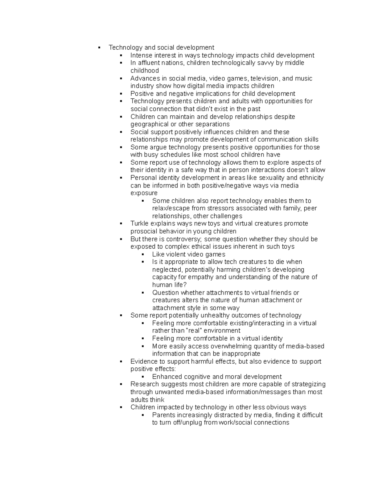 Chapter 5 - Middle Childhood Part 3 - Technology and social development ...