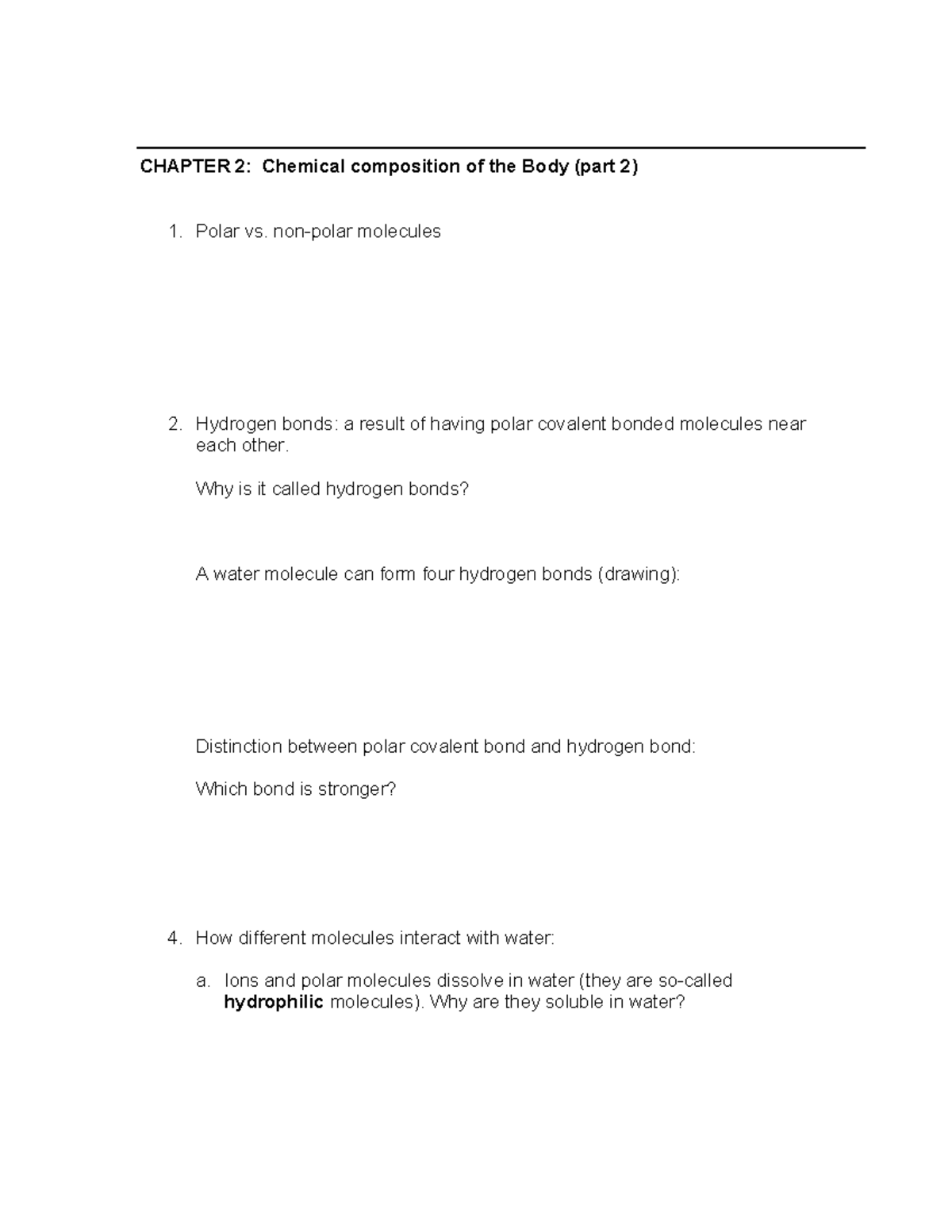 Lecture 3 handout (chemistry-part 2) - CHAPTER 2: Chemical composition ...