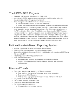 Chapter 2 the crime picture pg 3 - UCR/NIBRS in Transition FBI is ...
