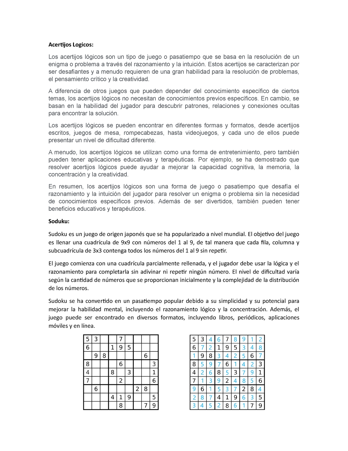 Acertijos Logicos - Acertijos Logicos: Los Acertijos Lógicos Son Un ...