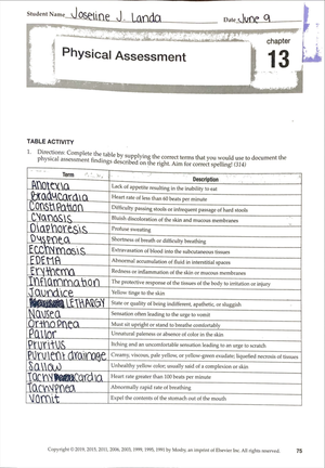 Hygiene & Documentation VOCN100 - Name: Score: 51 Multiple Choice ...