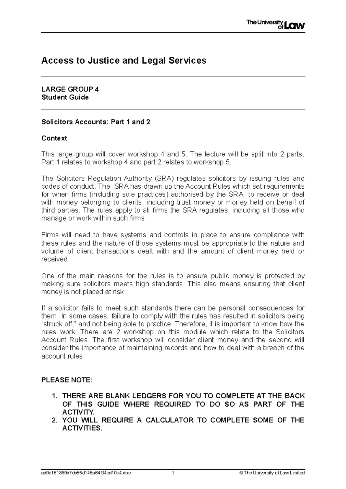 Access to Justice LG4 - Lecture notes 4 - Access to Justice and Legal ...