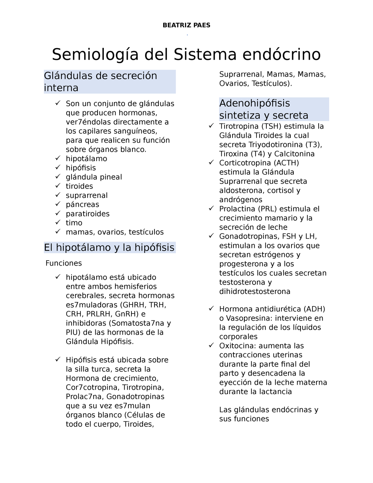 6° semiología sistema endocrino