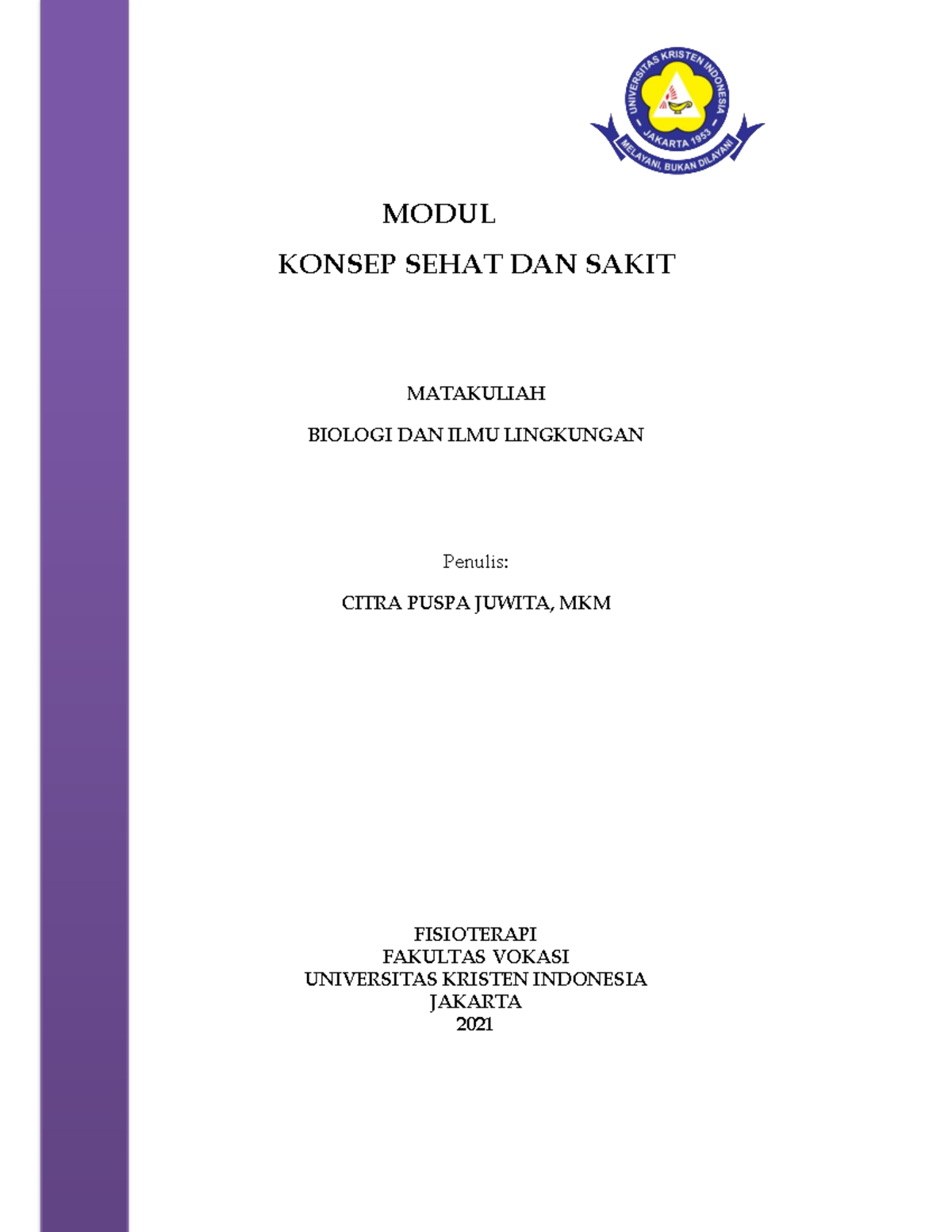 Modul Konsep Sehatdan Sakit - MODUL KONSEP SEHAT DAN SAKIT MATAKULIAH ...