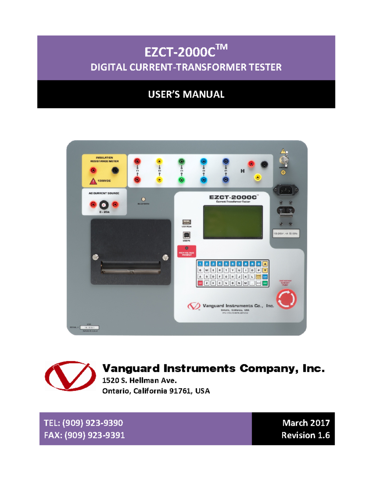 Ezct-2000 c user manual rev 1 - EZCT-2000C TM DIGITAL CURRENT ...