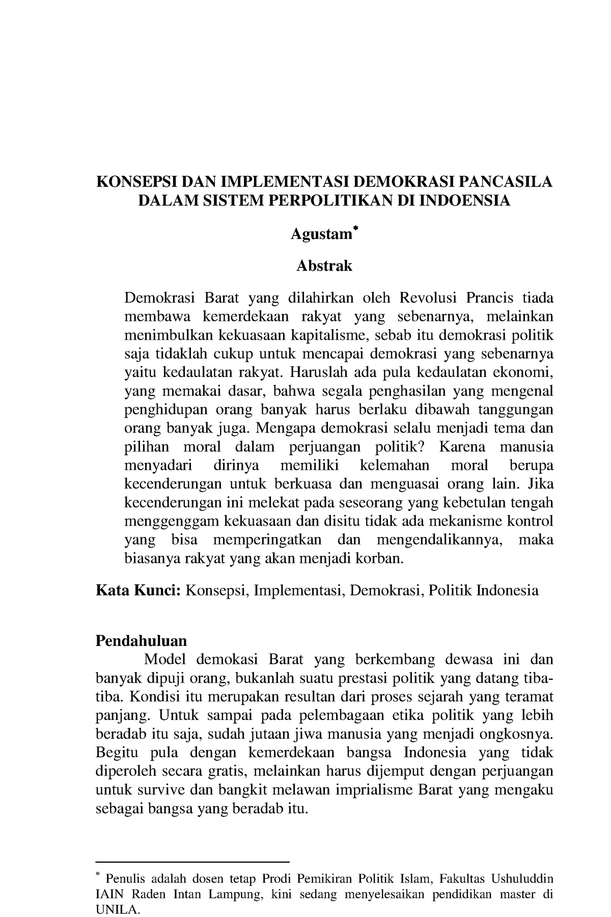 140373 ID Konsepsi Dan Implementasi Demokrasi Pancasila - KONSEPSI DAN ...