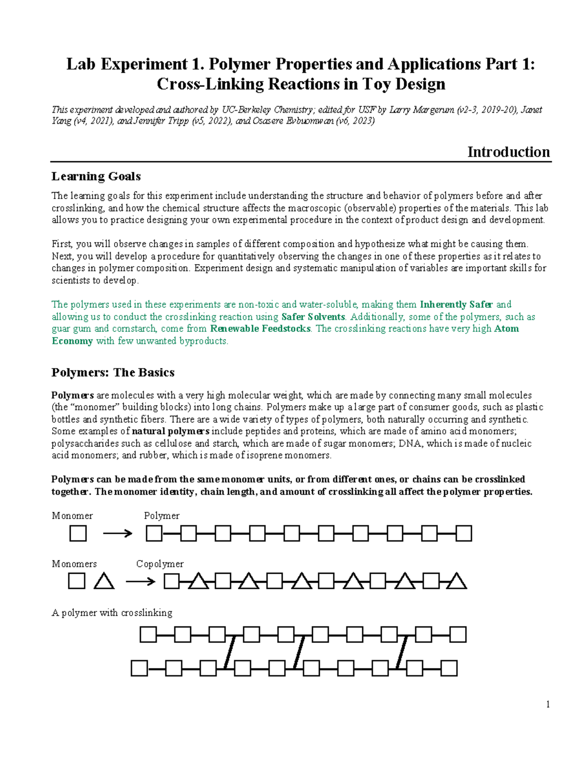 Lab+Experiment+1-+Polymer+Properties+and+Applications - Lab Experiment ...