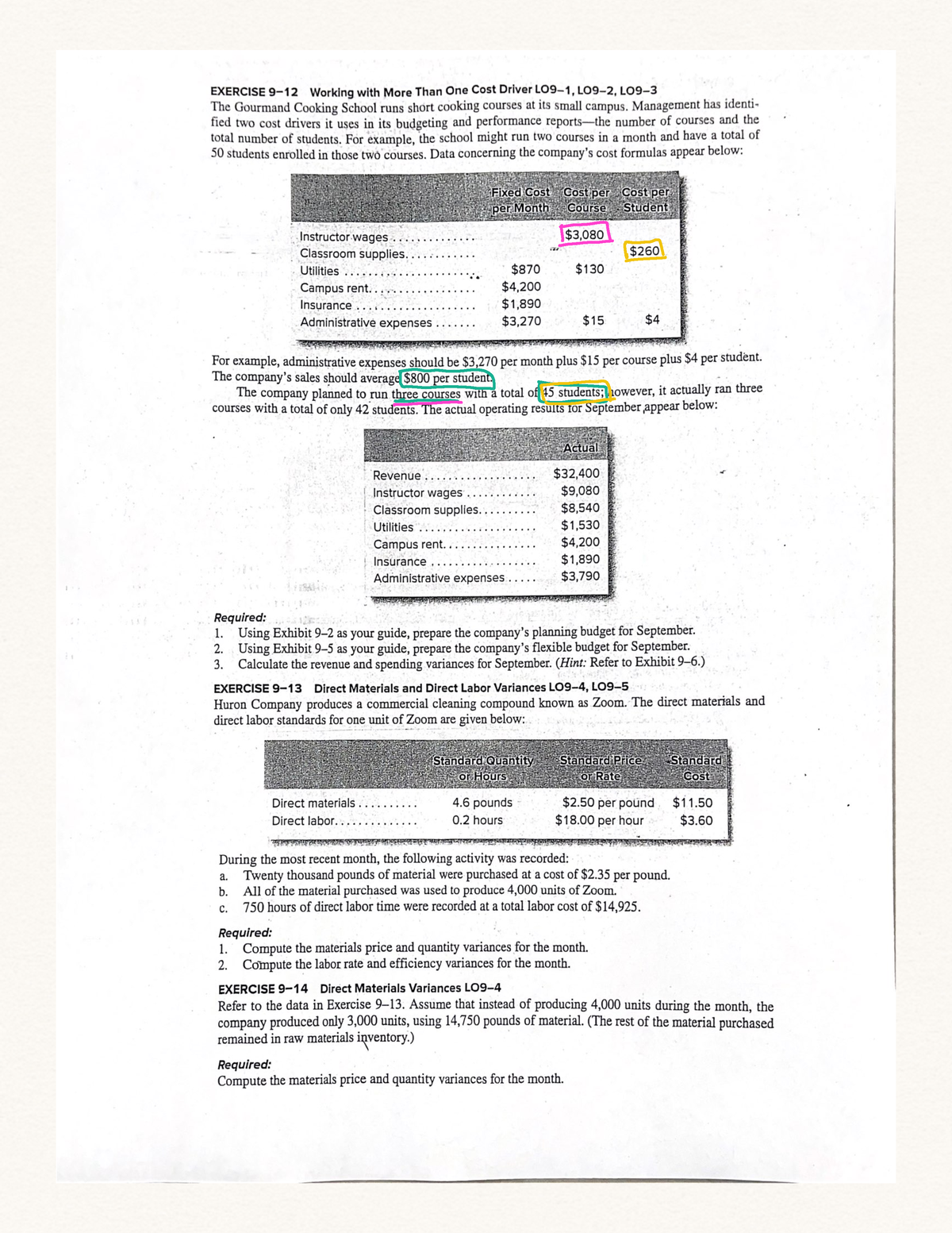 ACCT201B Chapter 9 Worksheet Problems - ACCT 201B - I E Fie - Studocu