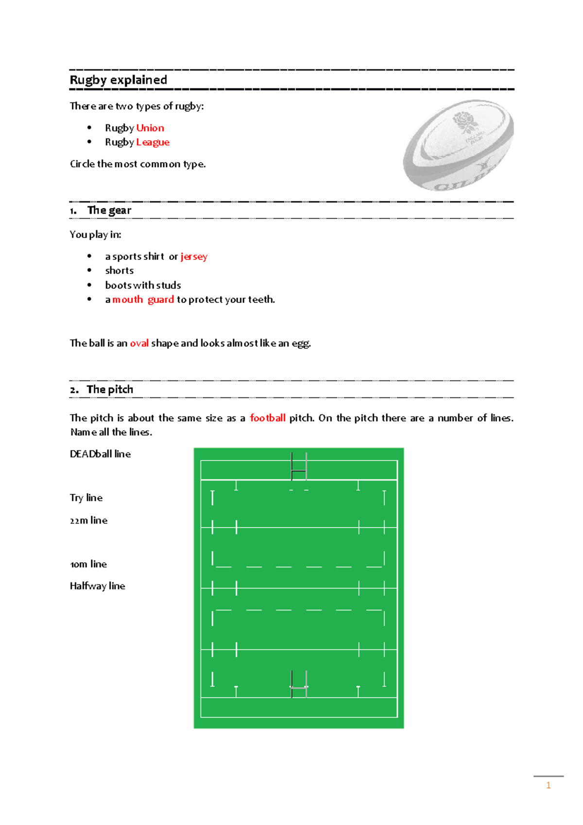 Rugbyexplainedeng Document rugby volledig ingevuld. Rugby