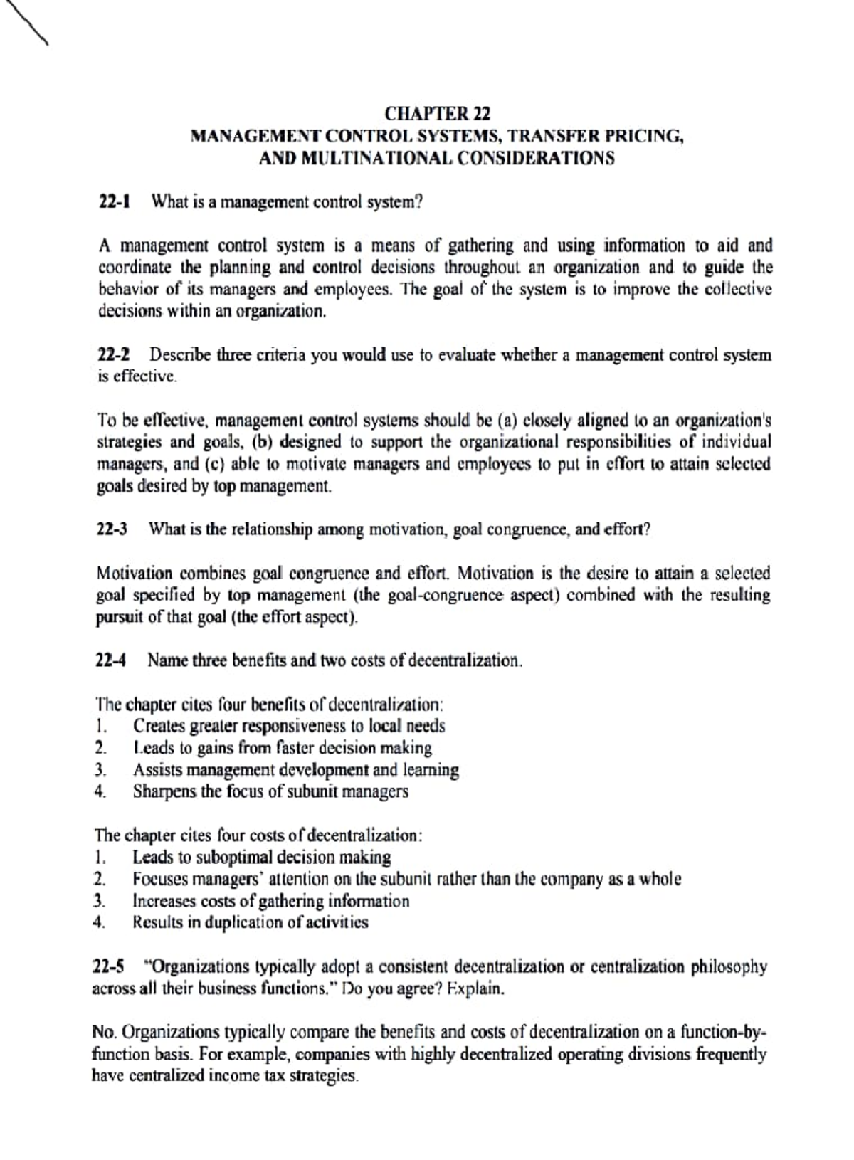 Chapter-22 - Cms - Managerial Accounting - Studocu