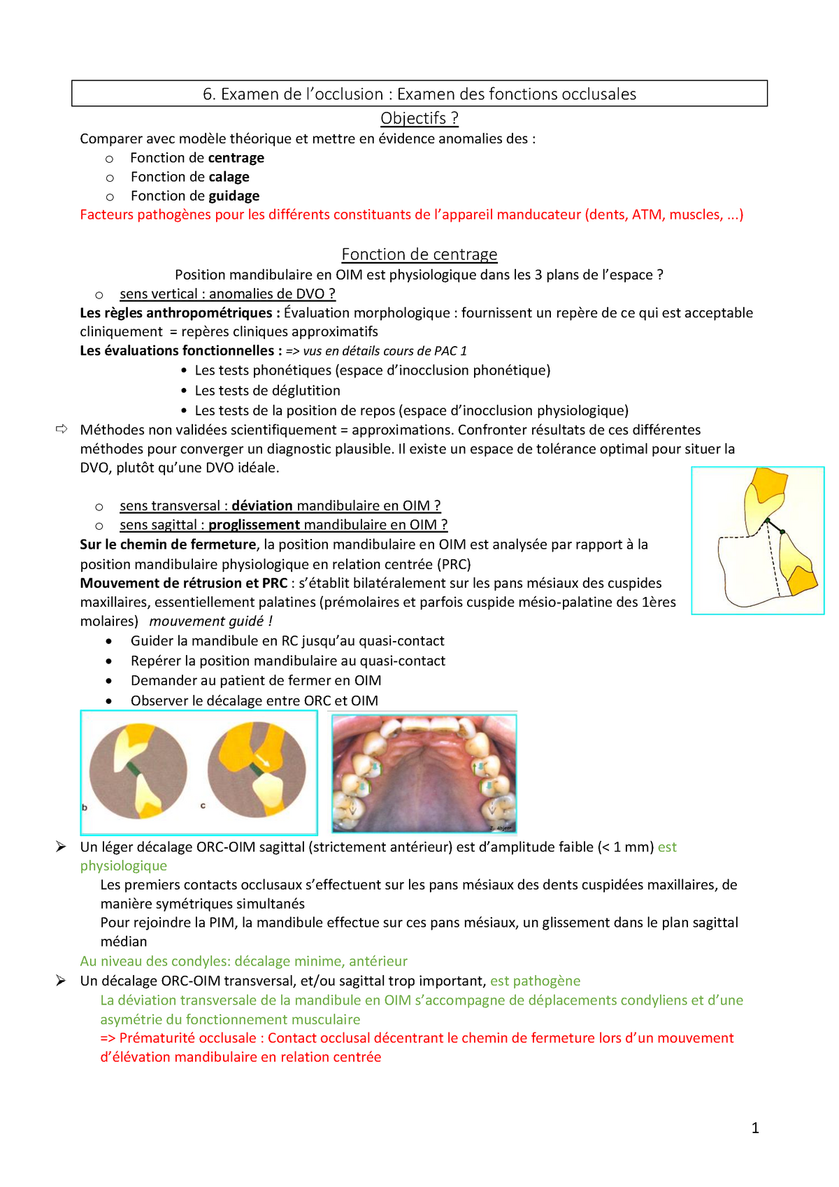 Evaluer l'OIM : un examen de routine - DTM et Occlusion