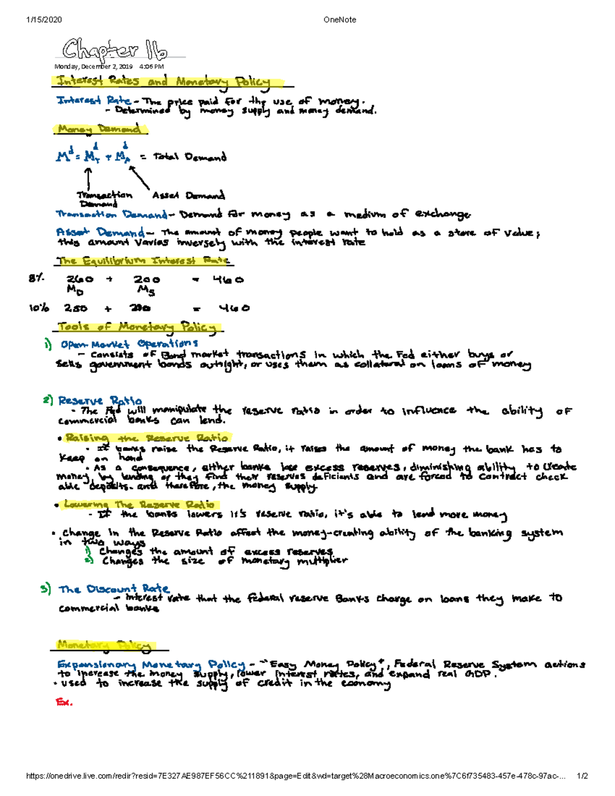 ECON 2020 12 - Lecture notes 12 - ECON 2020 - Studocu