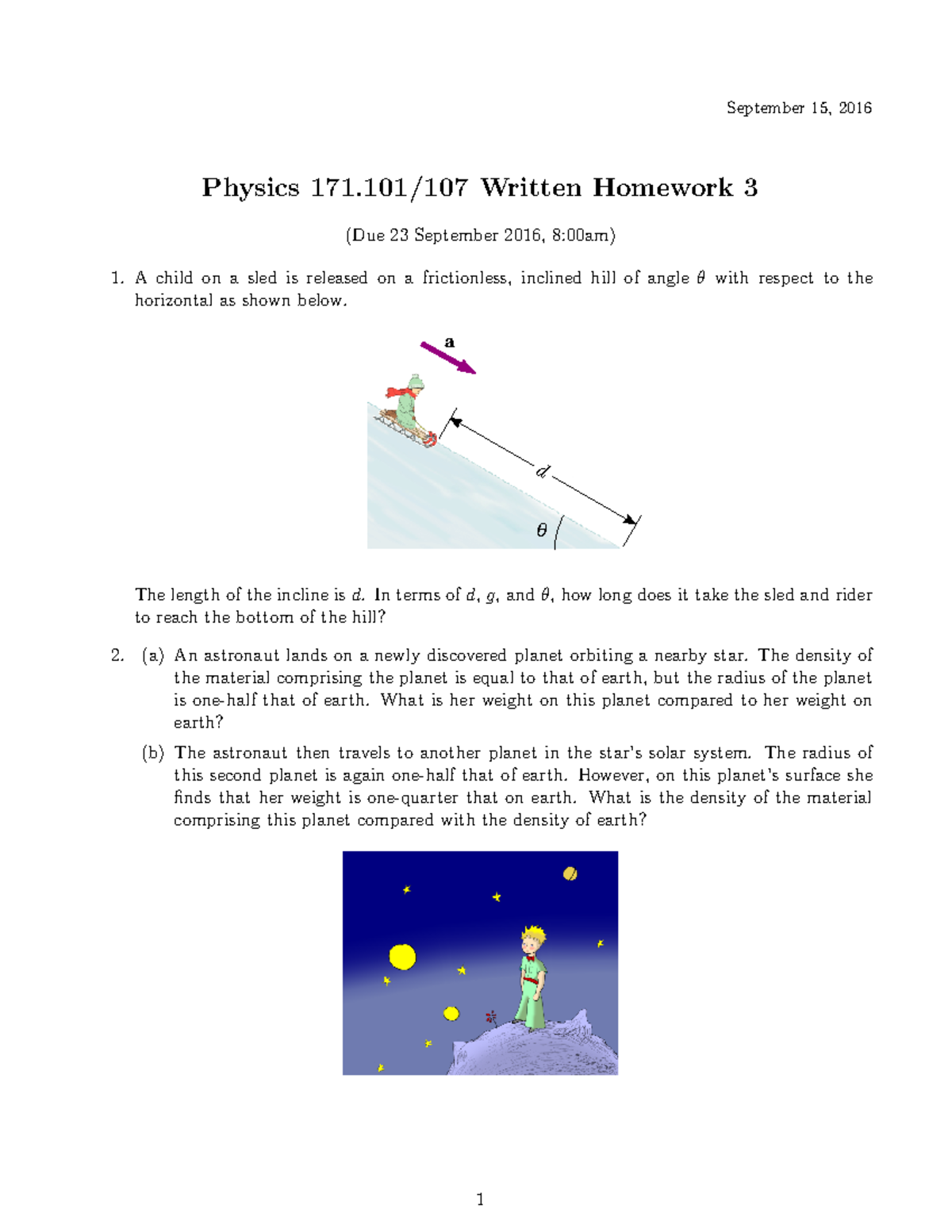 physics homework 3