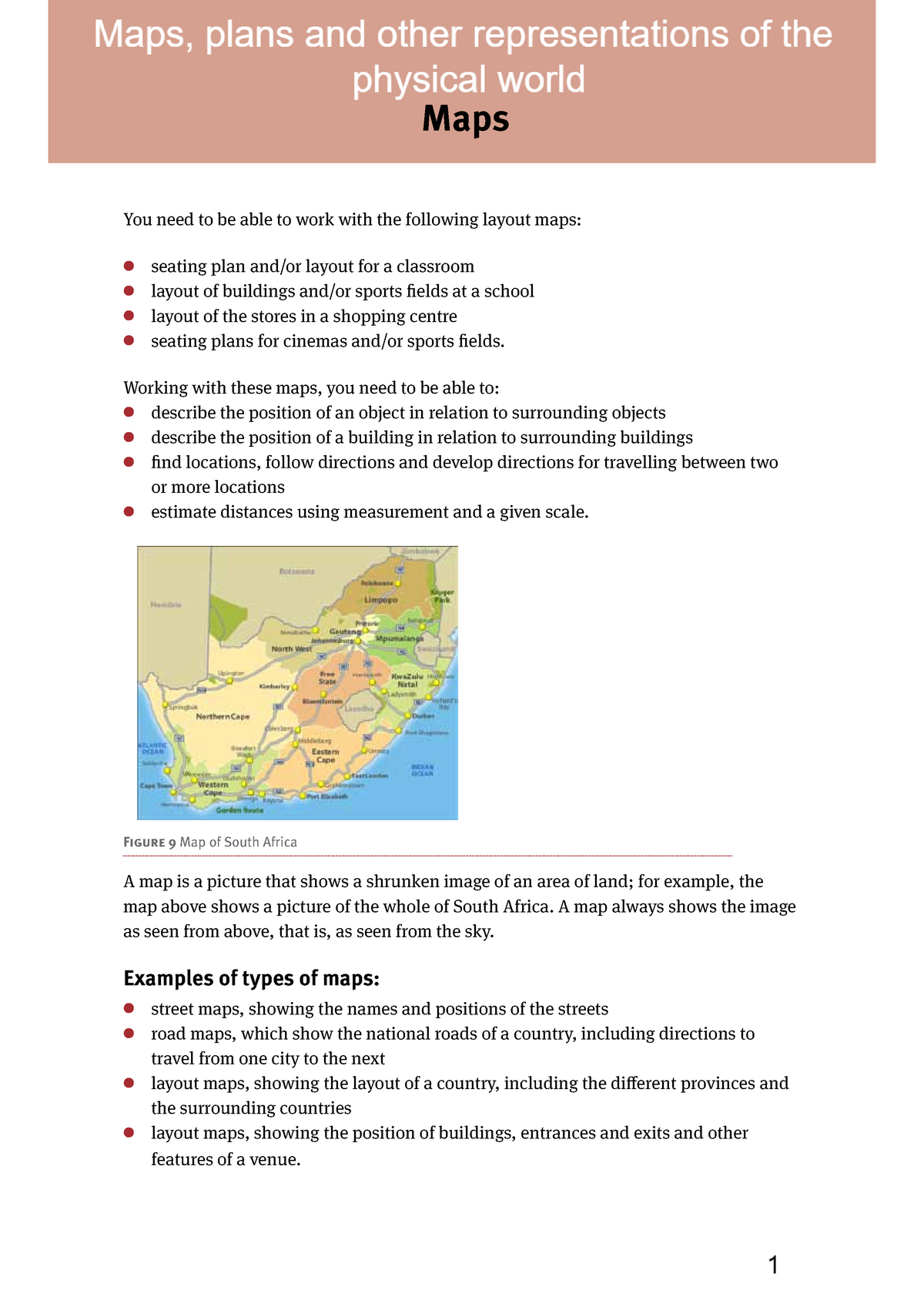 Route Map Meaning In Mathematical Literacy